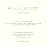 Annette Lawrence at Dunn & Brown Contemporary