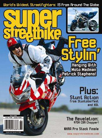 Patrick Stephens on cover of Super Streetbike magazine #patrickstephens #patrickstephensfreestyle